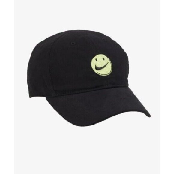 Nike Infant Baby Have a Nike Day Yellow Smiley Cap Black - Picture 1 of 3